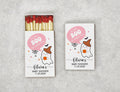 Personalized Baby Shower Matchboxes - Cute Ghost 'A Little BOO Is Almost Due' Design