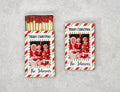 Personalized Christmas Matchboxes - Merry Christmas Custom Photo & Family Name Design