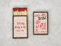 Personalized 30th Birthday Matchboxes - Thirty, Flirty & Lit Custom Name & Year Design