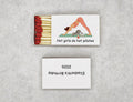 Personalized Birthday Matchboxes - Hot Girls Do Hot Pilates Custom Name & Year Design
