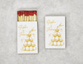 Personalized Wedding Matchboxes - Champagne Tower Custom Names Design