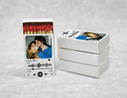 Music player matchboxes side view with custom photo and song