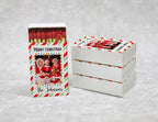 Personalized Christmas Matchboxes - Merry Christmas Custom Photo & Family Name Design