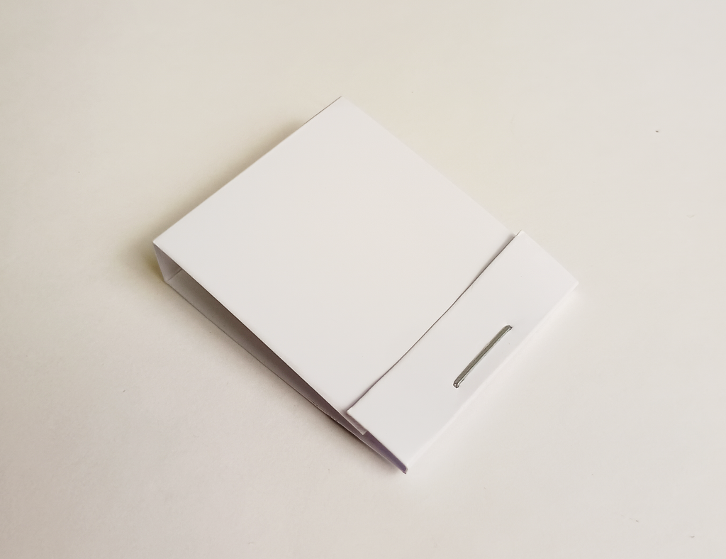 Elegant three-sided matchbook design template