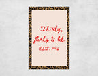 Personalized 30th Birthday Matchboxes - Thirty, Flirty & Lit Custom Name & Year Design