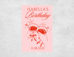 Personalized Birthday Matchboxes - Pink Cheers Custom Name & Date Design