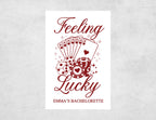 Personalized Bachelorette Matchboxes - Feeling Lucky Custom Name Design