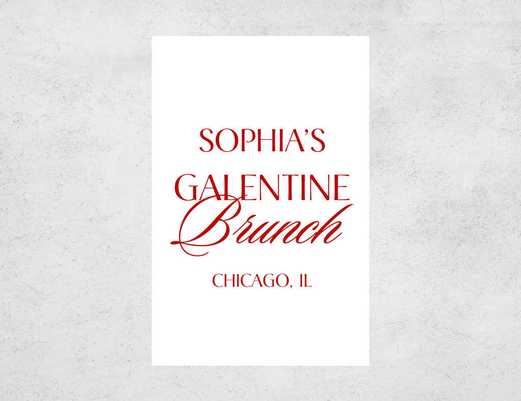Galentines Day matchboxes with colored matches and cocktail design