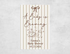 Personalized Baby Shower Matchboxes - A Baby is Brewing Custom Name & Date Design