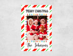 Personalized Christmas Matchboxes - Merry Christmas Custom Photo & Family Name Design