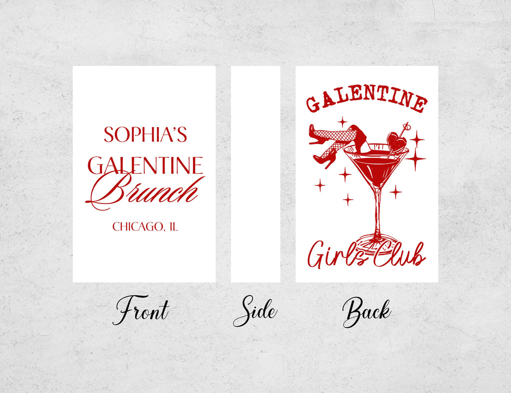 Elegant Girls Club matchbox for Galentines Day celebration