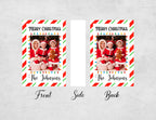 Personalized Christmas Matchboxes - Merry Christmas Custom Photo & Family Name Design
