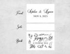 Elegant wedding matchbox with The Perfect Match design