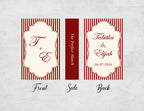 Personalized Wedding Matchboxes with Elegant Script Typography - Lifestyle Setting Display