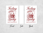 Personalized Bachelorette Matchboxes - Feeling Lucky Custom Name Design