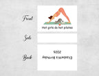 Personalized Birthday Matchboxes - Hot Girls Do Hot Pilates Custom Name & Year Design