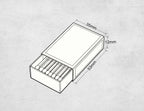 Personalized Wedding Matchboxes with Elegant Script Typography - Close-Up Detail View