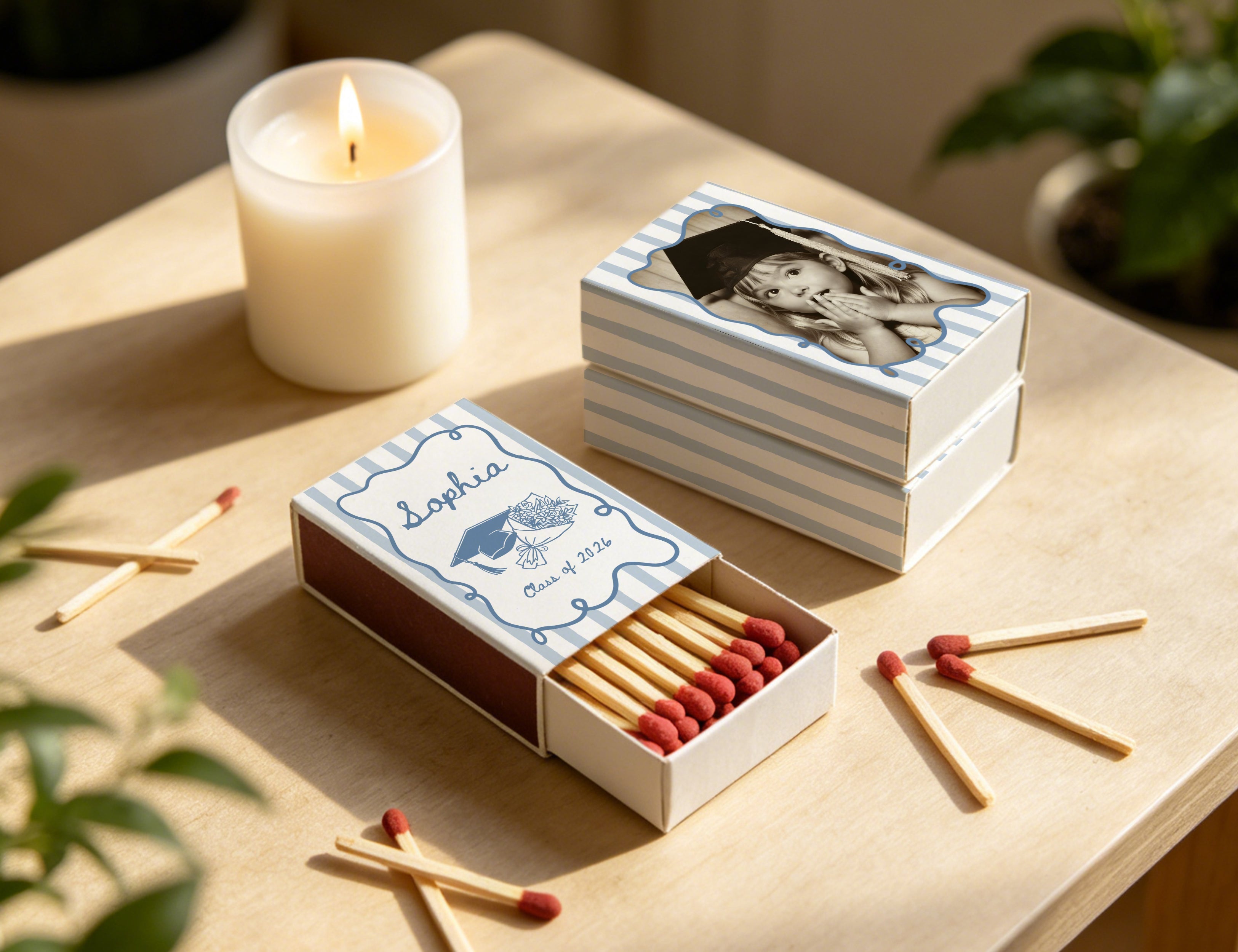 Graduation matchbox size specifications