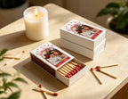 Personalized Christmas Matchboxes - Merry Christmas Couple Custom Photo & Names Design