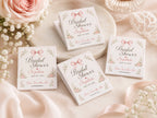 Personalized Wedding Matchbooks - Opened view with 20 matches and custom printing inside