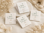 Personalized Baby Shower Matchbooks - Opened view with 20 matches and custom printing inside