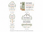Personalized Home Sweet Home Glass Bottle Matches - New Home Favors - Custom Housewarming Favors