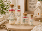Personalized Home Sweet Home Glass Bottle Matches - New Home Favors - Custom Housewarming Favors
