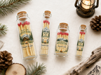 Personalized Elegant Wedding Glass Bottle Matches - A Match Made In Heaven - Custom Wedding Favors