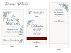 Personalized Memorial Matchbooks - Close-up detail of custom names and date design