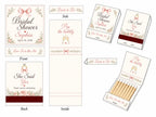 Personalized Wedding Matchbooks - Lifestyle display showing table setting decoration