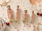 Elegant glass bottle with cork stopper