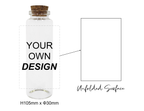 Design Your Own Custom Bottled Matches 30mm × 105mm with Colored Matches